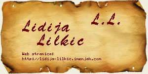Lidija Lilkić vizit kartica